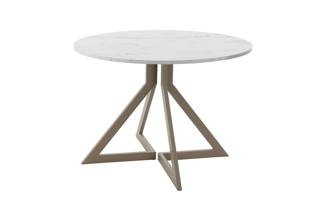 Обеденный стол AMC Elite (серии SLIM) / E20(900) D1 (капучино/Мрамор Кристалл)