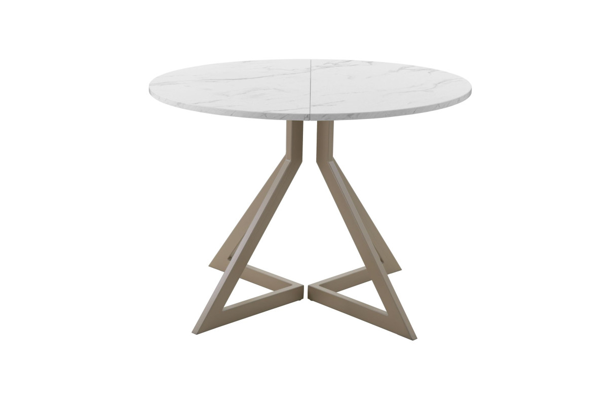 Обеденный стол AMC Elite (серии SLIM) / E20(900) D1 (капучино/Мрамор Кристалл)