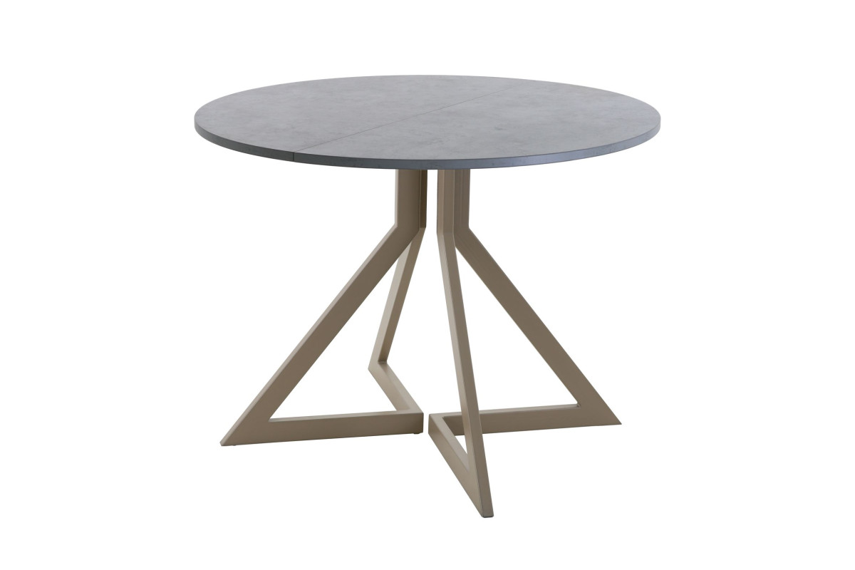 Обеденный стол AMC Elite (серии SLIM) / E20(800) D1 (капучино/Бетон Чикаго светло-серый)