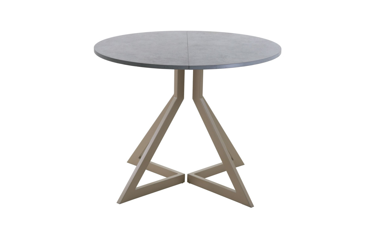 Обеденный стол AMC Elite (серии SLIM) / E20(800) D1 (капучино/Бетон Чикаго светло-серый)