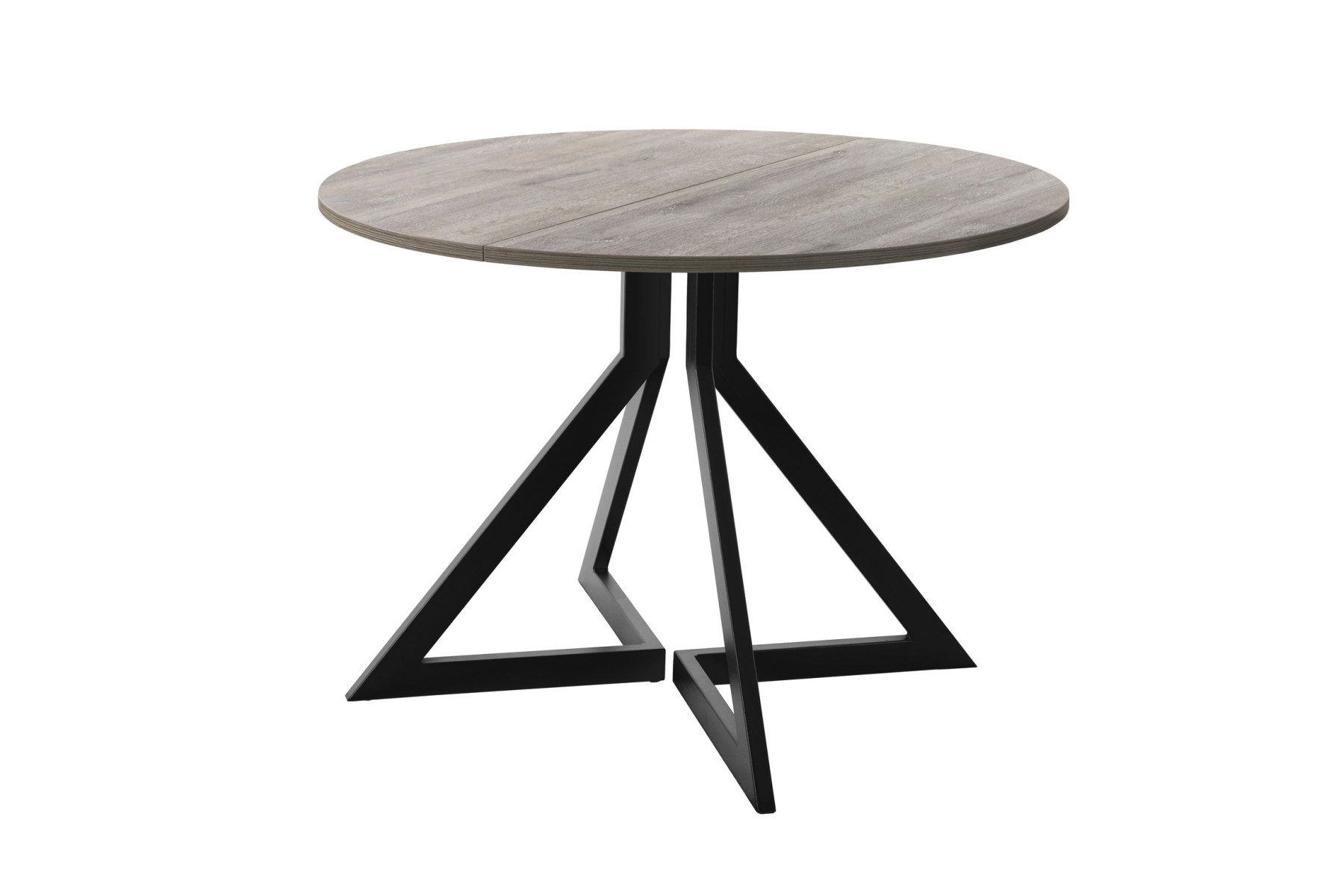 Обеденный стол AMC Elite (серии SLIM) / E20(800) D1 (черный/Дуб Уайт-Ривер песочно-бежевый)