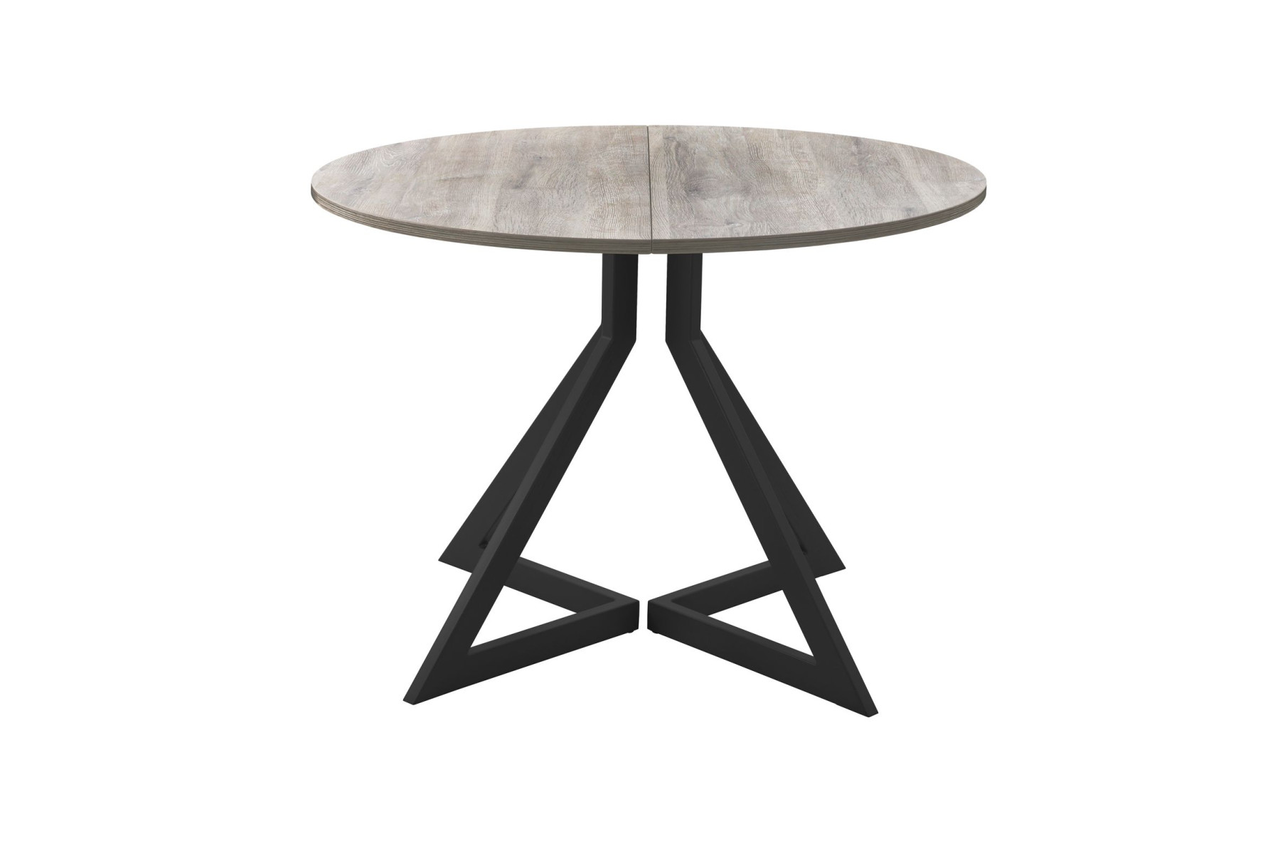 Обеденный стол AMC Elite (серии SLIM) / E20(800) D1 (черный/Дуб Уайт-Ривер песочно-бежевый)