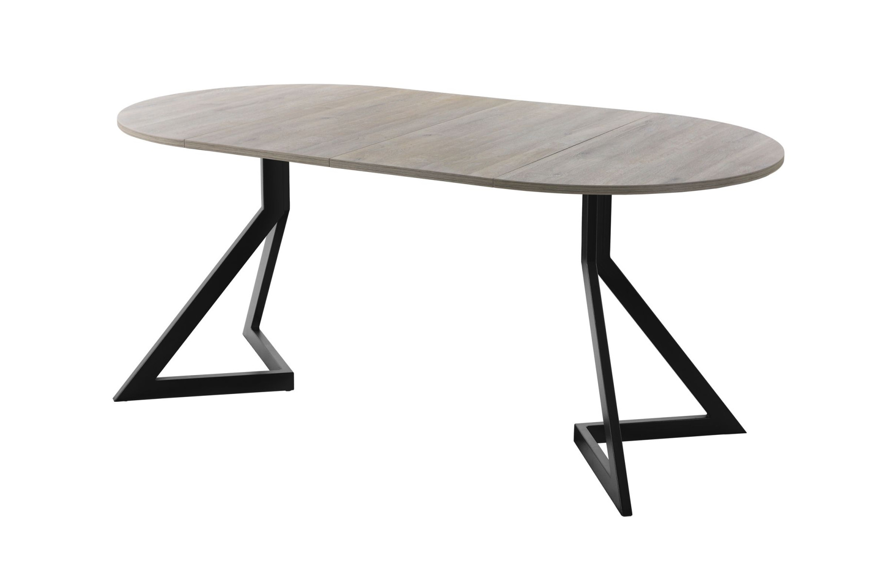 Обеденный стол AMC Elite (серии SLIM) / E20(800) D1 (черный/Дуб Уайт-Ривер песочно-бежевый)