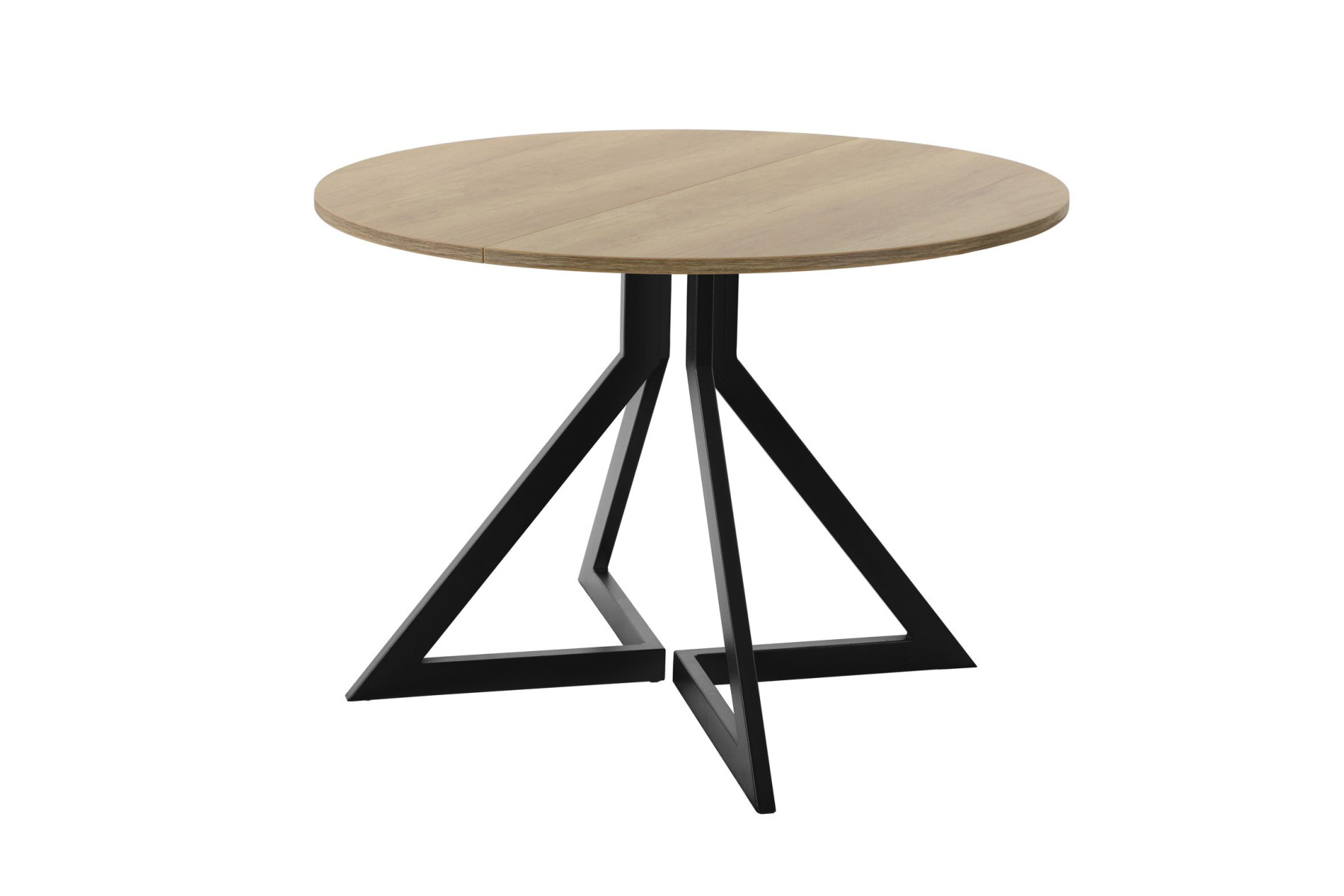 Обеденный стол AMC Elite (серии SLIM) / E20(800) D1 (черный/Дуб Небраска Натуральный)