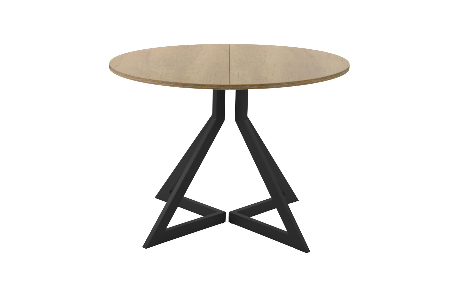 Обеденный стол AMC Elite (серии SLIM) / E20(800) D1 (черный/Дуб Небраска Натуральный)