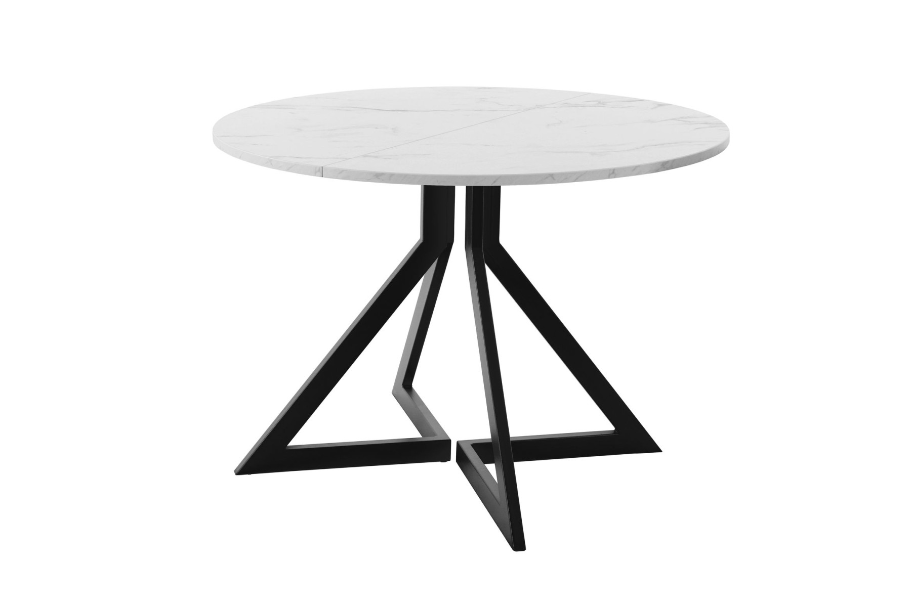 Обеденный стол AMC Elite (серии SLIM) / E20(900) D1 (черный/Мрамор Кристалл)