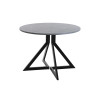 Обеденный стол AMC Elite (серии SLIM) / E20(800) D1 (черный/Бетон Чикаго светло-серый)