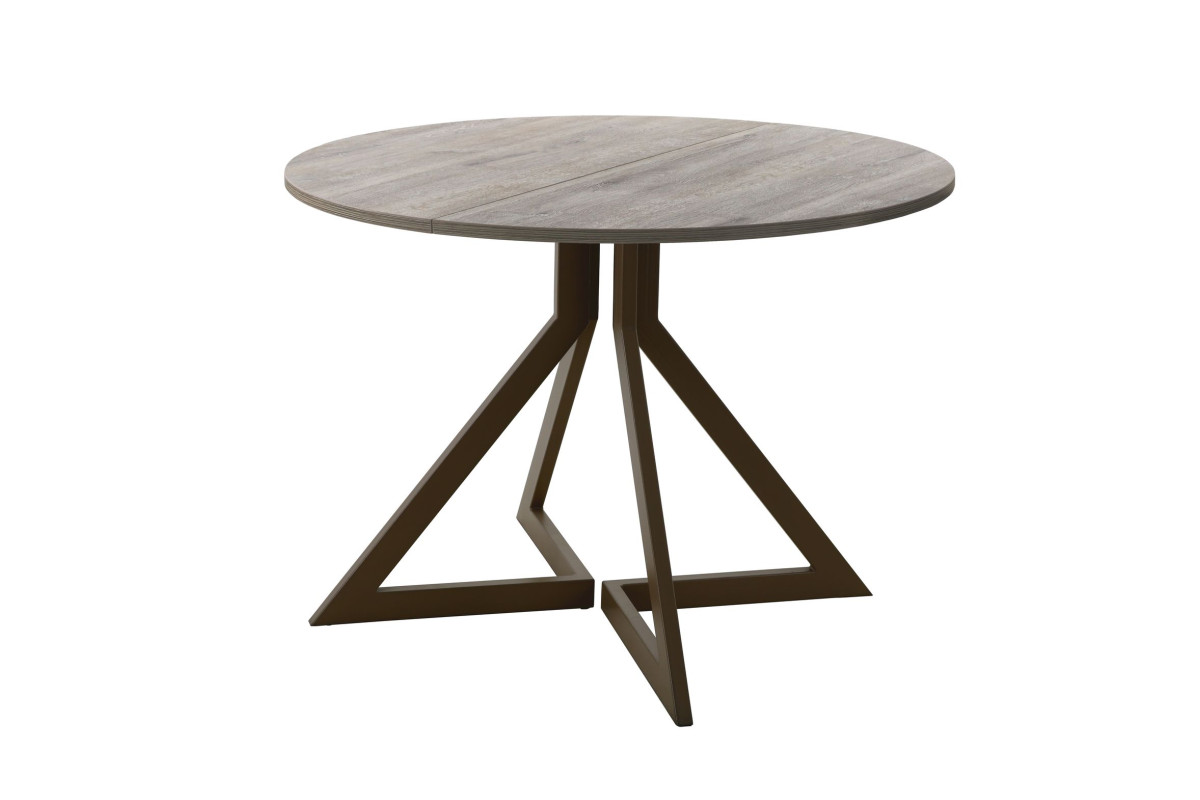 Обеденный стол AMC Elite (серии SLIM) / E20(900) D1 (коричневый/Дуб Уайт-Ривер песочно-бежевый)