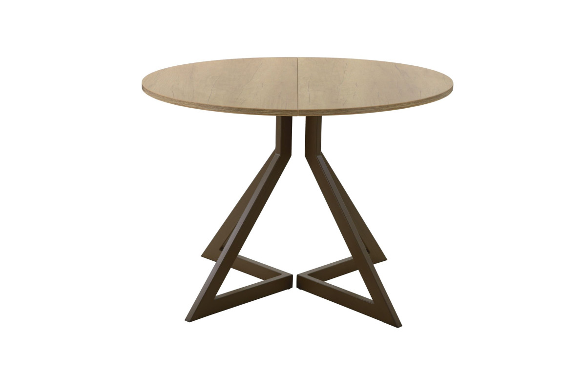 Обеденный стол AMC Elite (серии SLIM) / E20(800) D1 (коричневый/Дуб Небраска Натуральный)