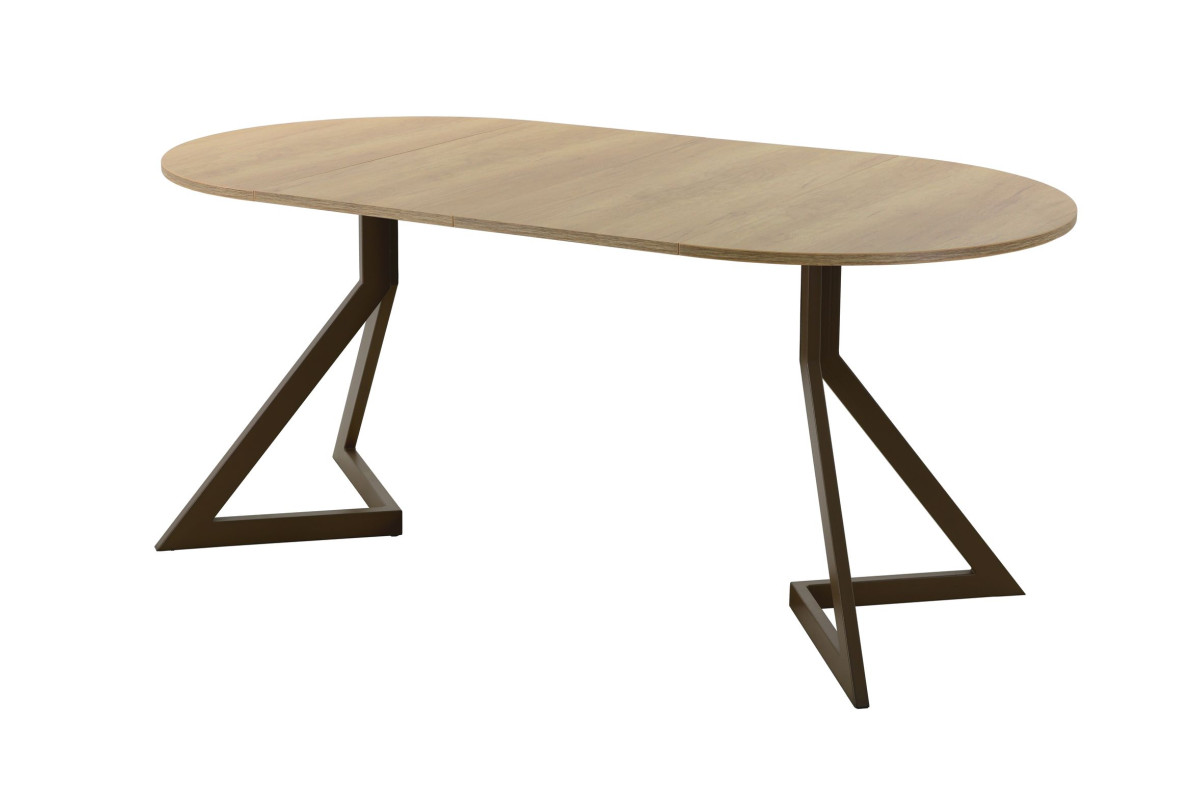 Обеденный стол AMC Elite (серии SLIM) / E20(800) D1 (коричневый/Дуб Небраска Натуральный)