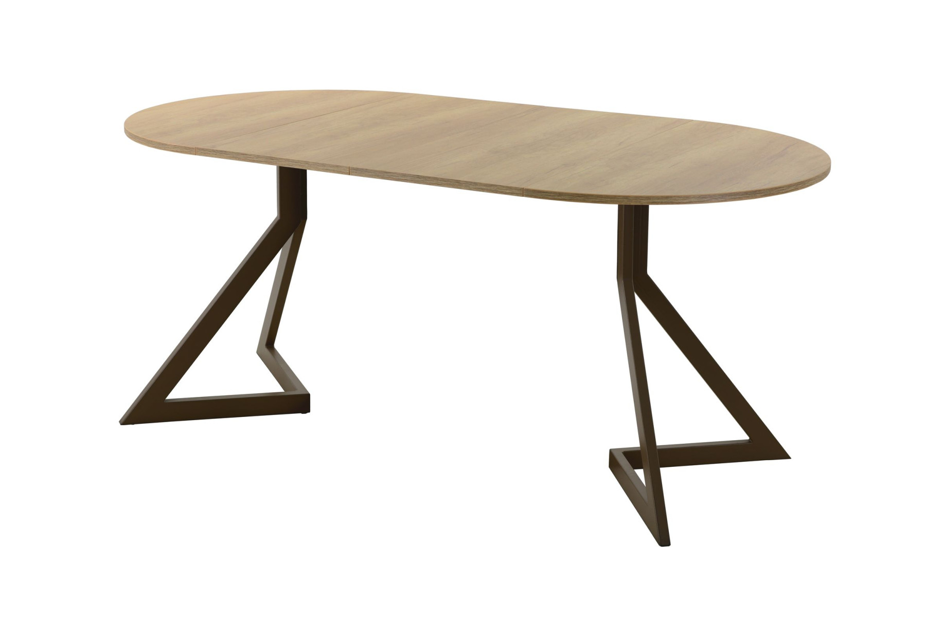 Обеденный стол AMC Elite (серии SLIM) / E20(800) D1 (коричневый/Дуб Небраска Натуральный)