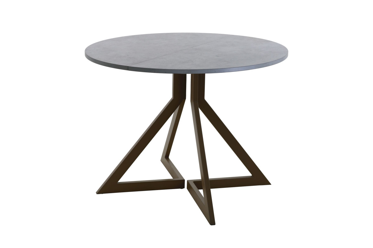 Обеденный стол AMC Elite (серии SLIM) / E20(900) D1 (коричневый/Бетон Чикаго светло-серый)