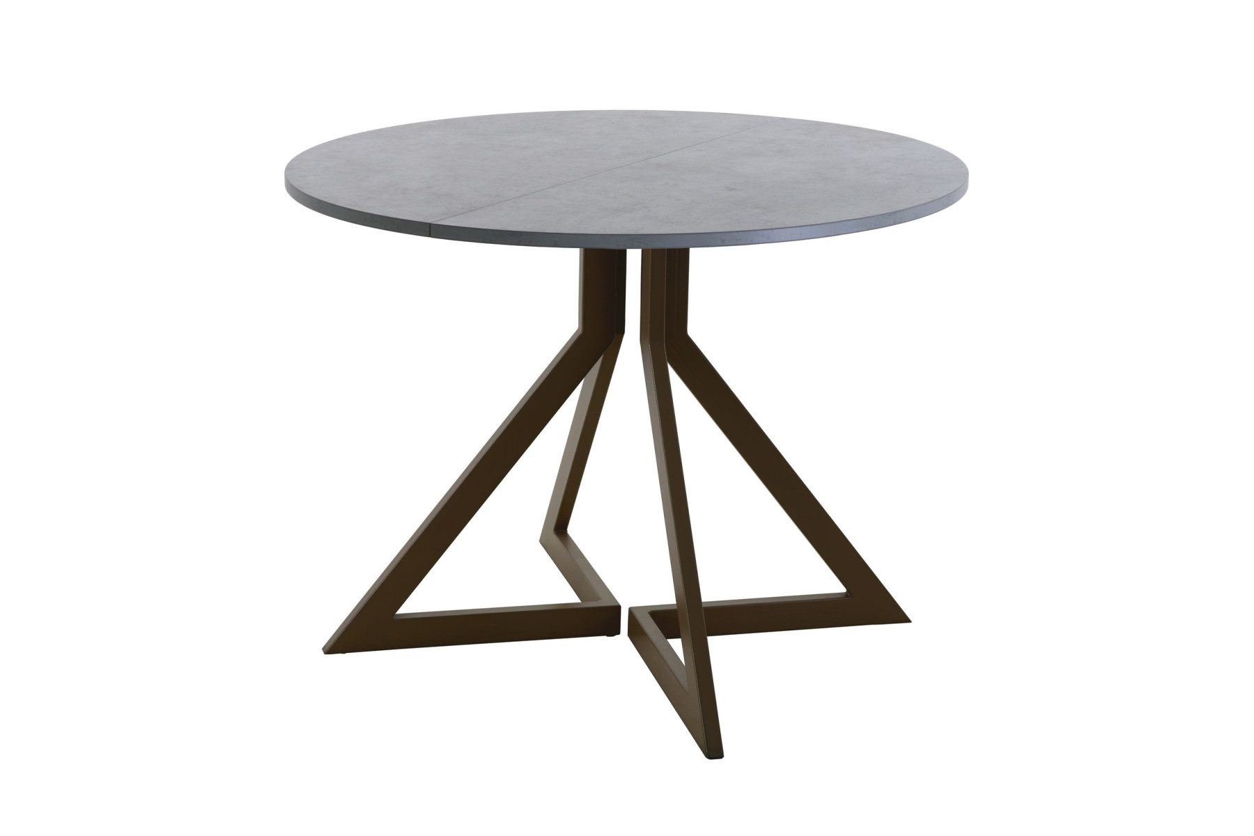 Обеденный стол AMC Elite (серии SLIM) / E20(900) D1 (коричневый/Бетон Чикаго светло-серый)