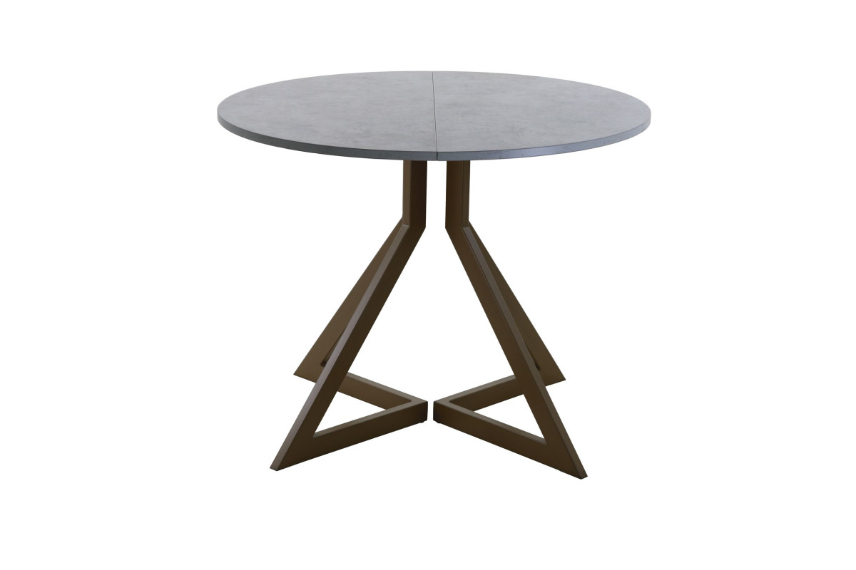 Обеденный стол AMC Elite (серии SLIM) / E20(900) D1 (коричневый/Бетон Чикаго светло-серый)