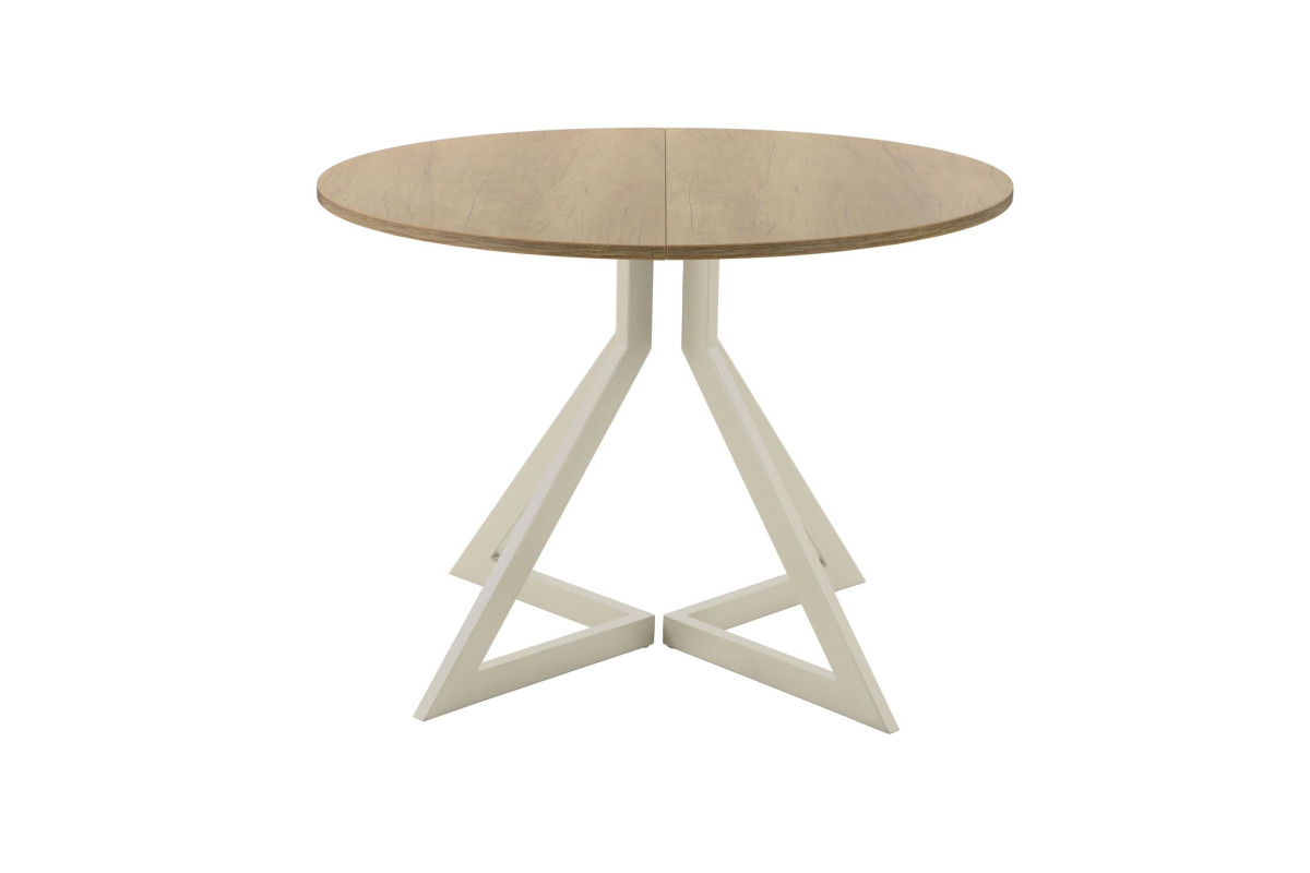 Обеденный стол AMC Elite (серии SLIM) / E20(900) D1 (бежевый/Дуб Небраска Натуральный)