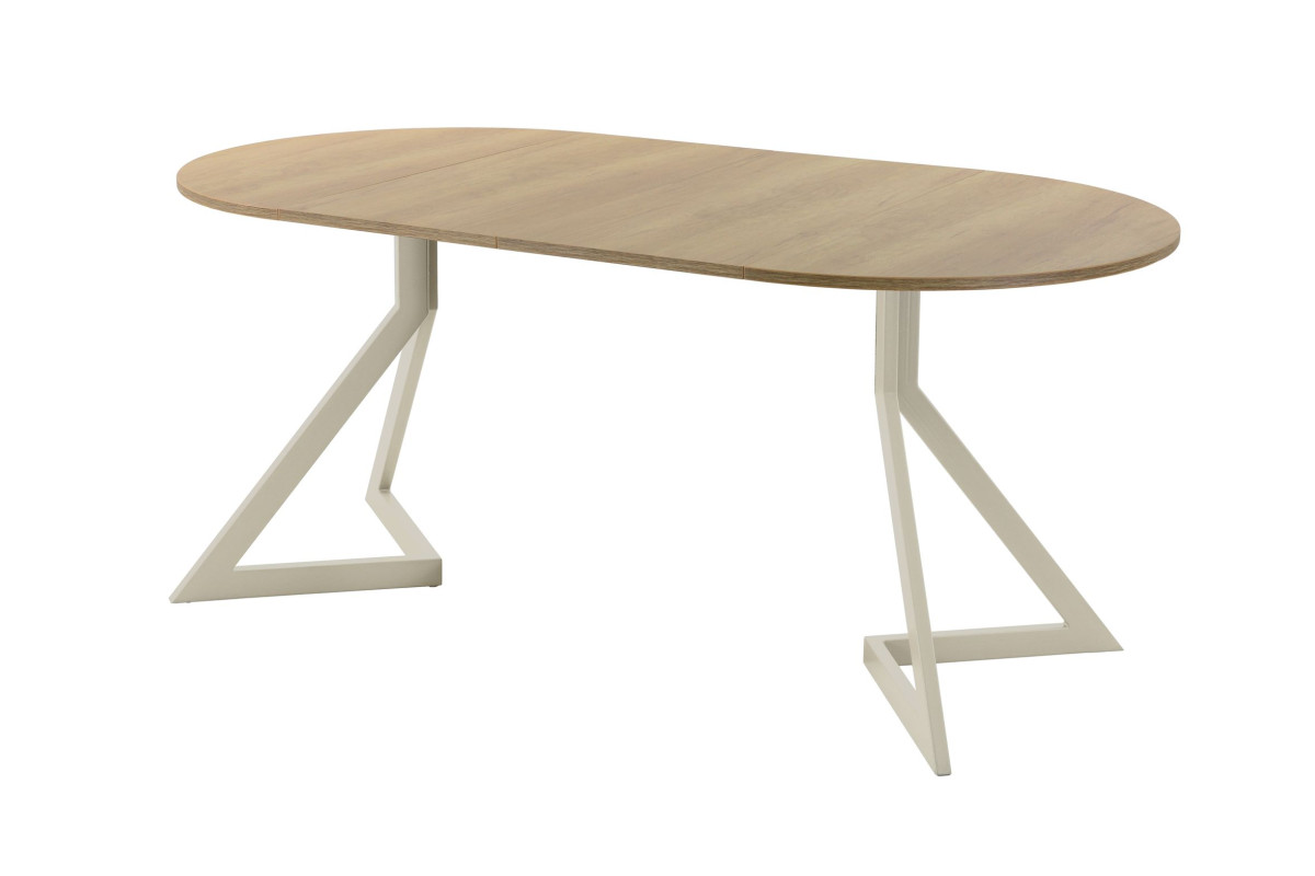 Обеденный стол AMC Elite (серии SLIM) / E20(900) D1 (бежевый/Дуб Небраска Натуральный)