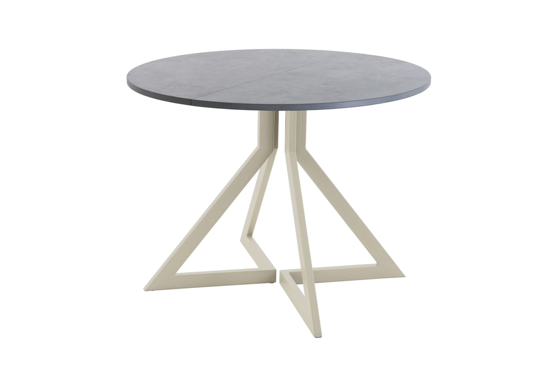 Обеденный стол AMC Elite (серии SLIM) / E20(800) D1 (бежевый/Бетон Чикаго светло-серый)