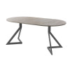 Обеденный стол AMC Elite (серии SLIM) / E20(900) D1 (графит/Дуб Уайт-Ривер песочно-бежевый)