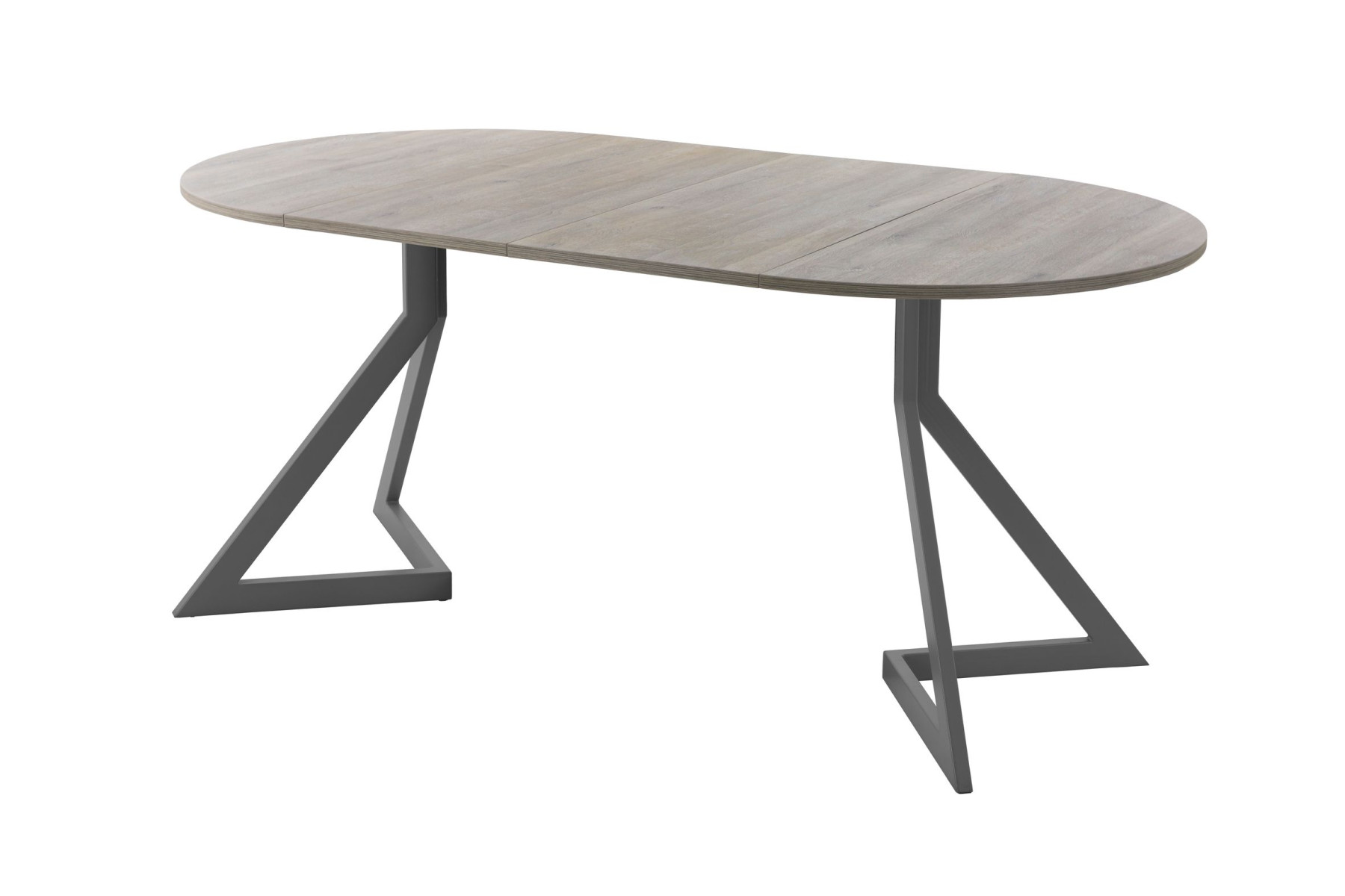 Обеденный стол AMC Elite (серии SLIM) / E20(900) D1 (графит/Дуб Уайт-Ривер песочно-бежевый)