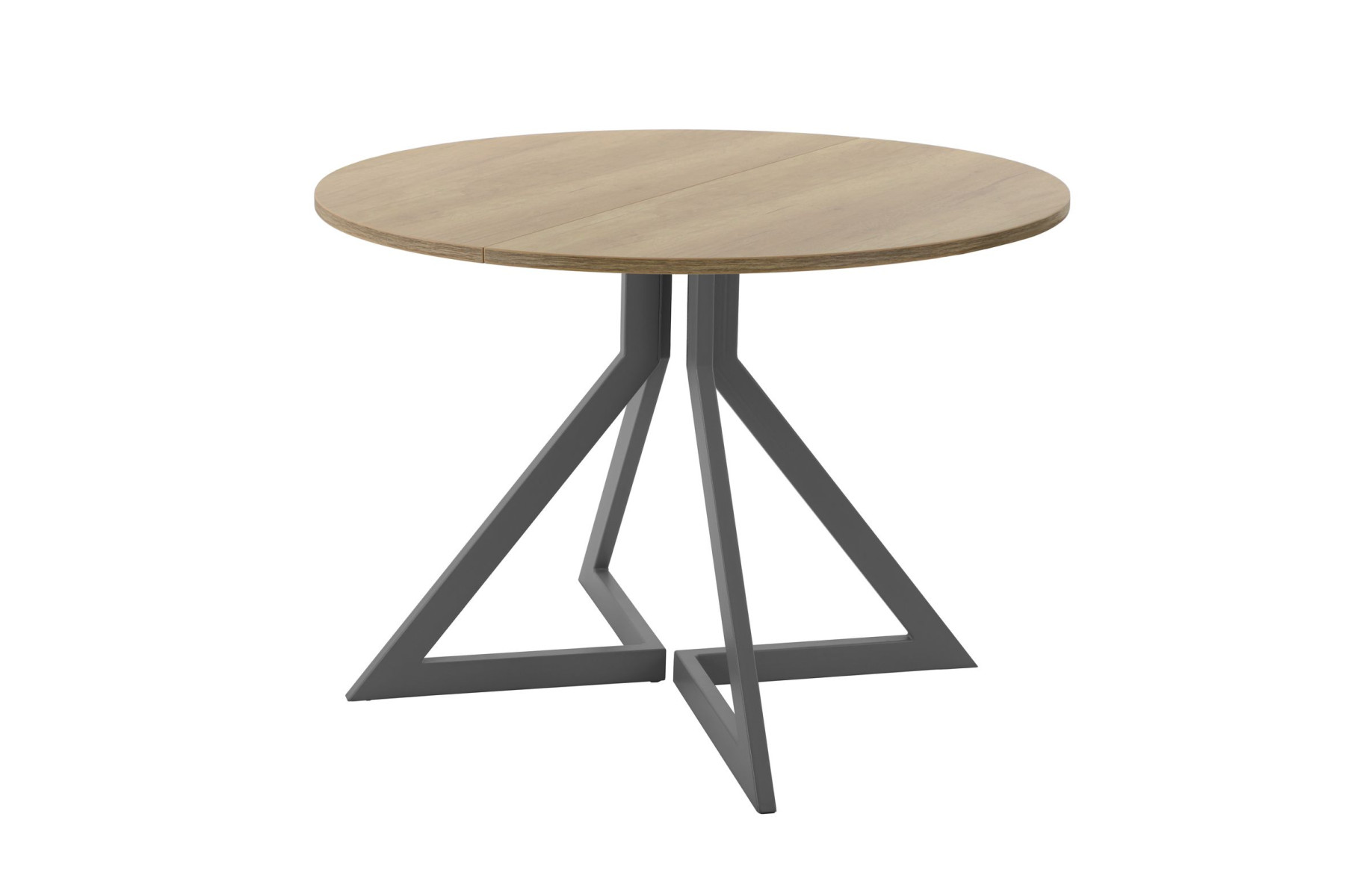 Обеденный стол AMC Elite (серии SLIM) / E20(900) D1 (графит/Дуб Небраска Натуральный)