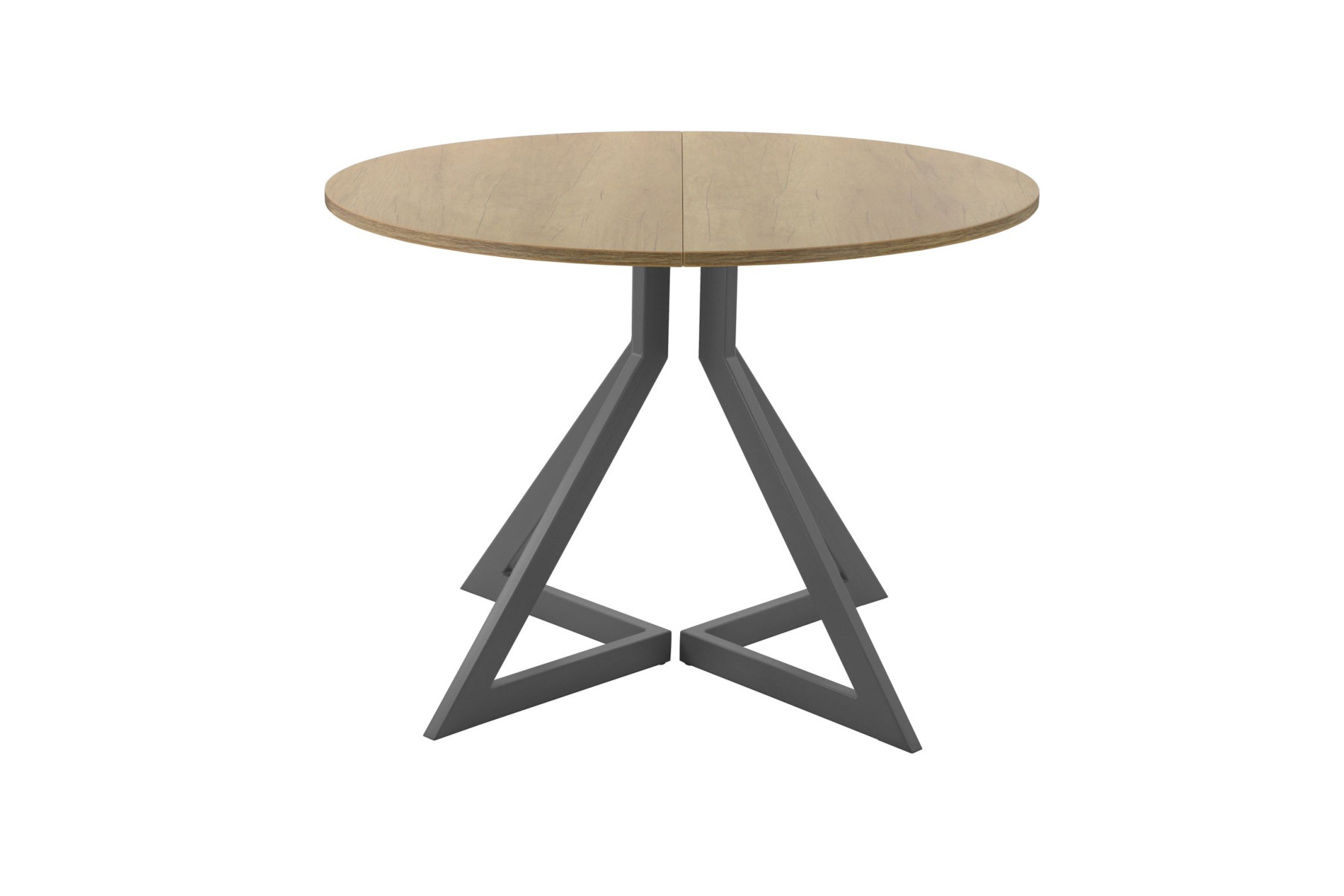 Обеденный стол AMC Elite (серии SLIM) / E20(900) D1 (графит/Дуб Небраска Натуральный)