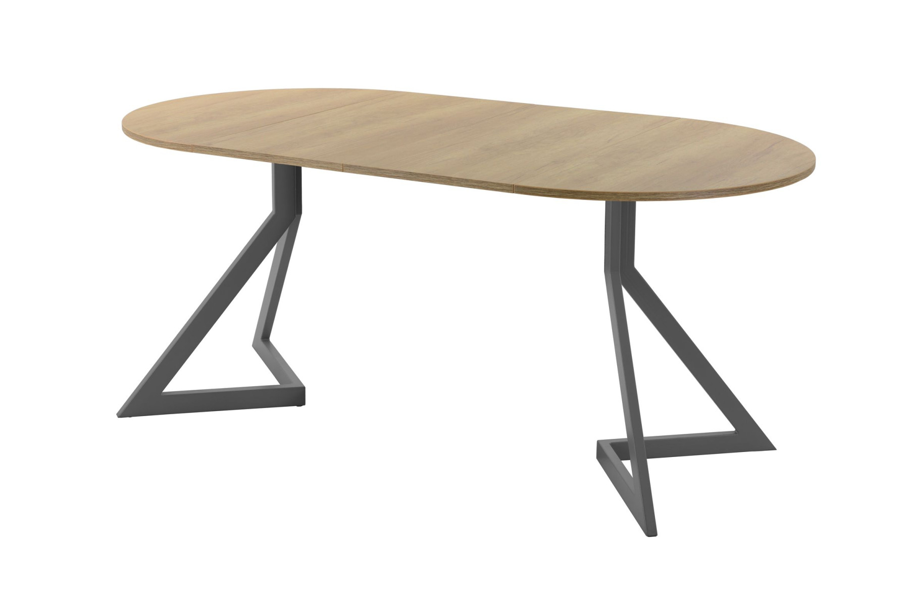 Обеденный стол AMC Elite (серии SLIM) / E20(900) D1 (графит/Дуб Небраска Натуральный)