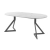 Обеденный стол AMC Elite (серии SLIM) / E20(800) D1 (графит/Мрамор Кристалл)