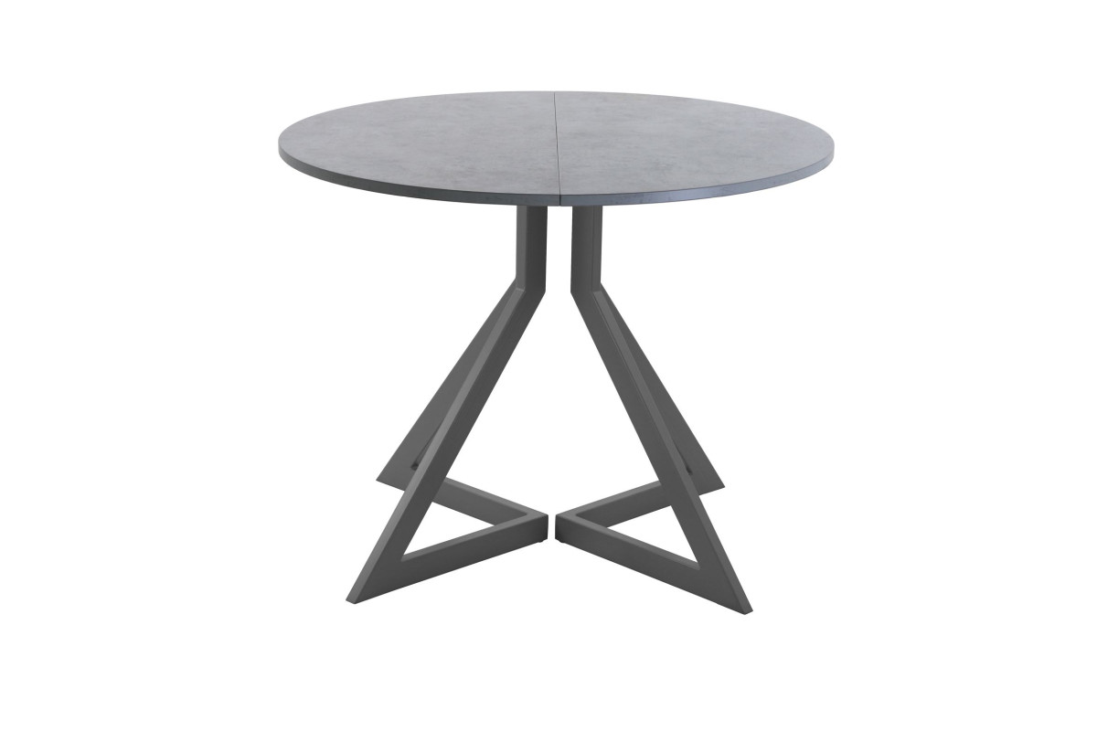 Обеденный стол AMC Elite (серии SLIM) / E20(900) D1 (графит/Бетон Чикаго светло-серый)
