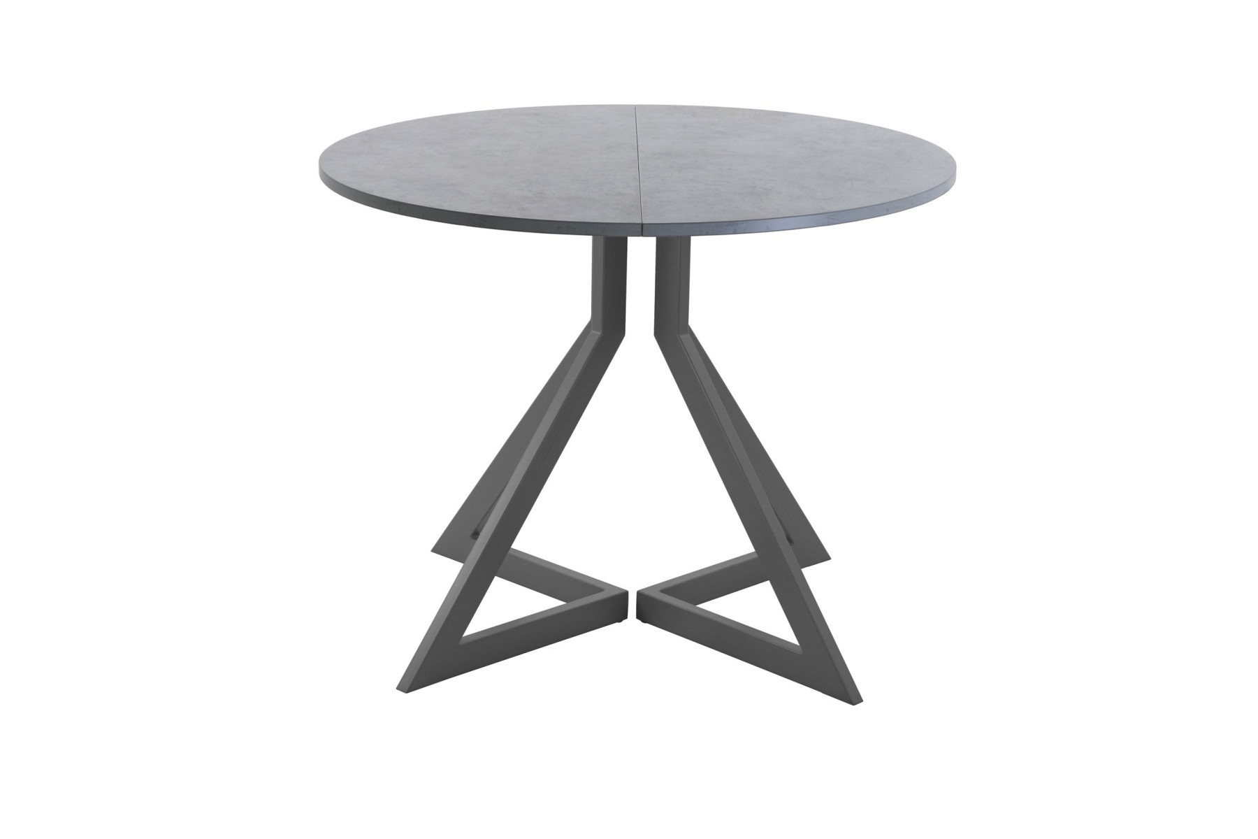 Обеденный стол AMC Elite (серии SLIM) / E20(900) D1 (графит/Бетон Чикаго светло-серый)