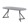 Обеденный стол AMC Elite (серии SLIM) / E20(900) D1 (графит/Бетон Чикаго светло-серый)