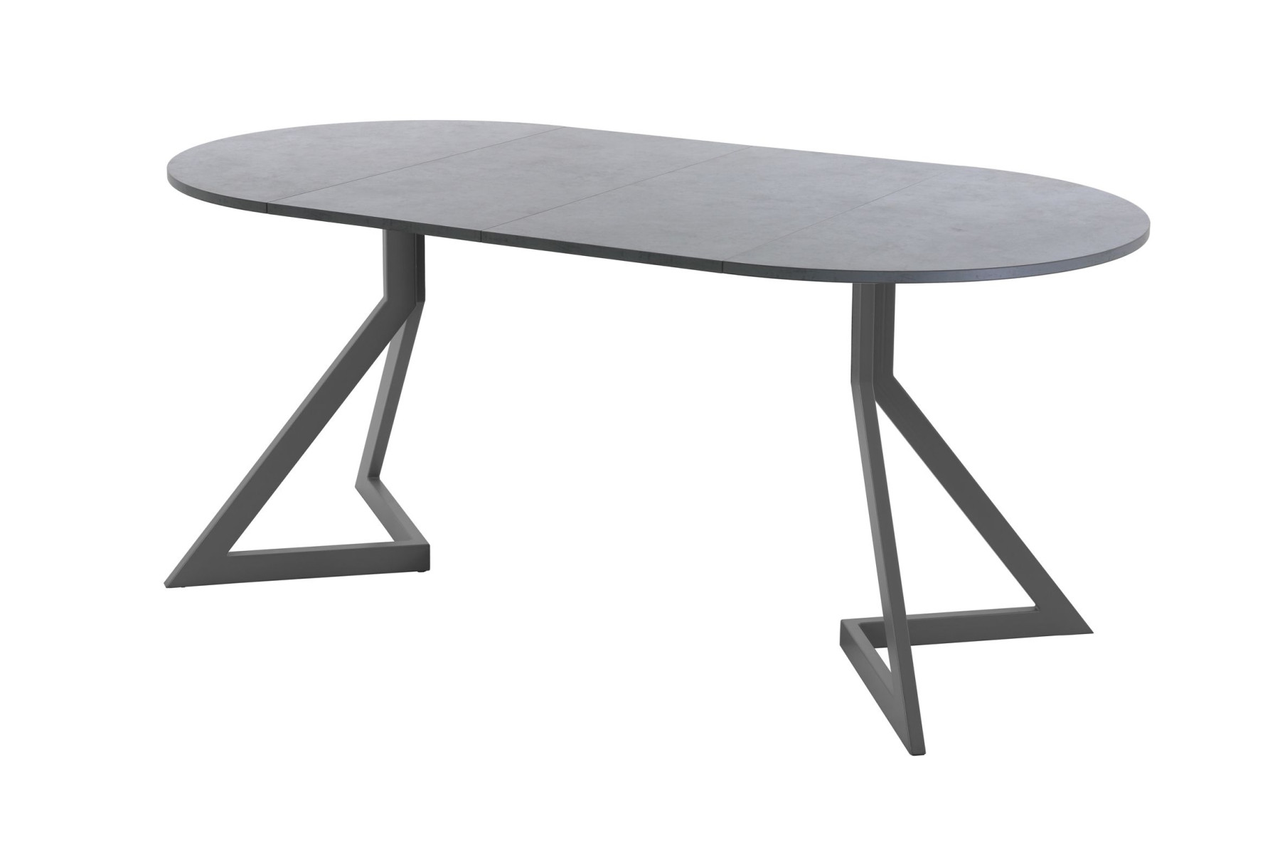 Обеденный стол AMC Elite (серии SLIM) / E20(900) D1 (графит/Бетон Чикаго светло-серый)