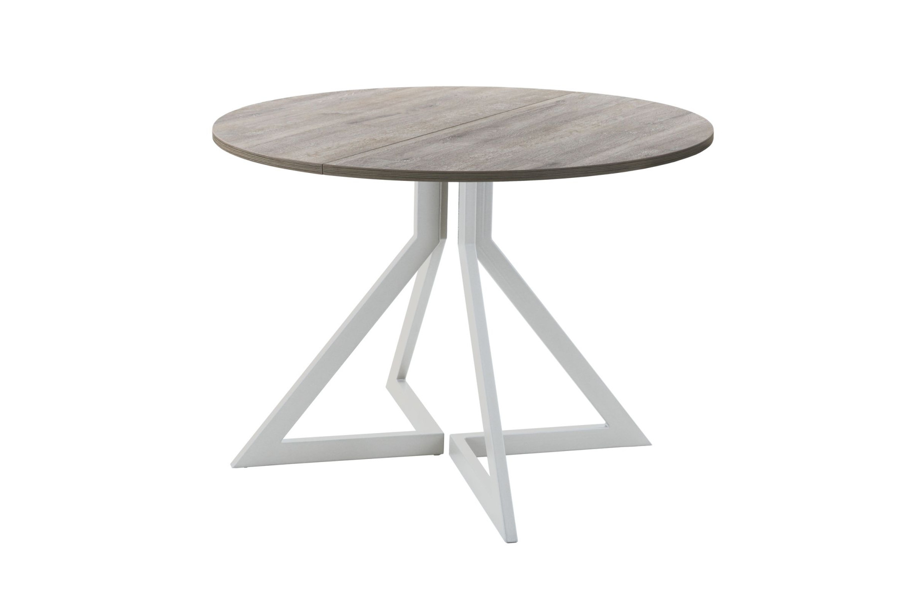 Обеденный стол AMC Elite (серии SLIM) / E20(900) D1 (серебро/Дуб Уайт-Ривер песочно-бежевый)