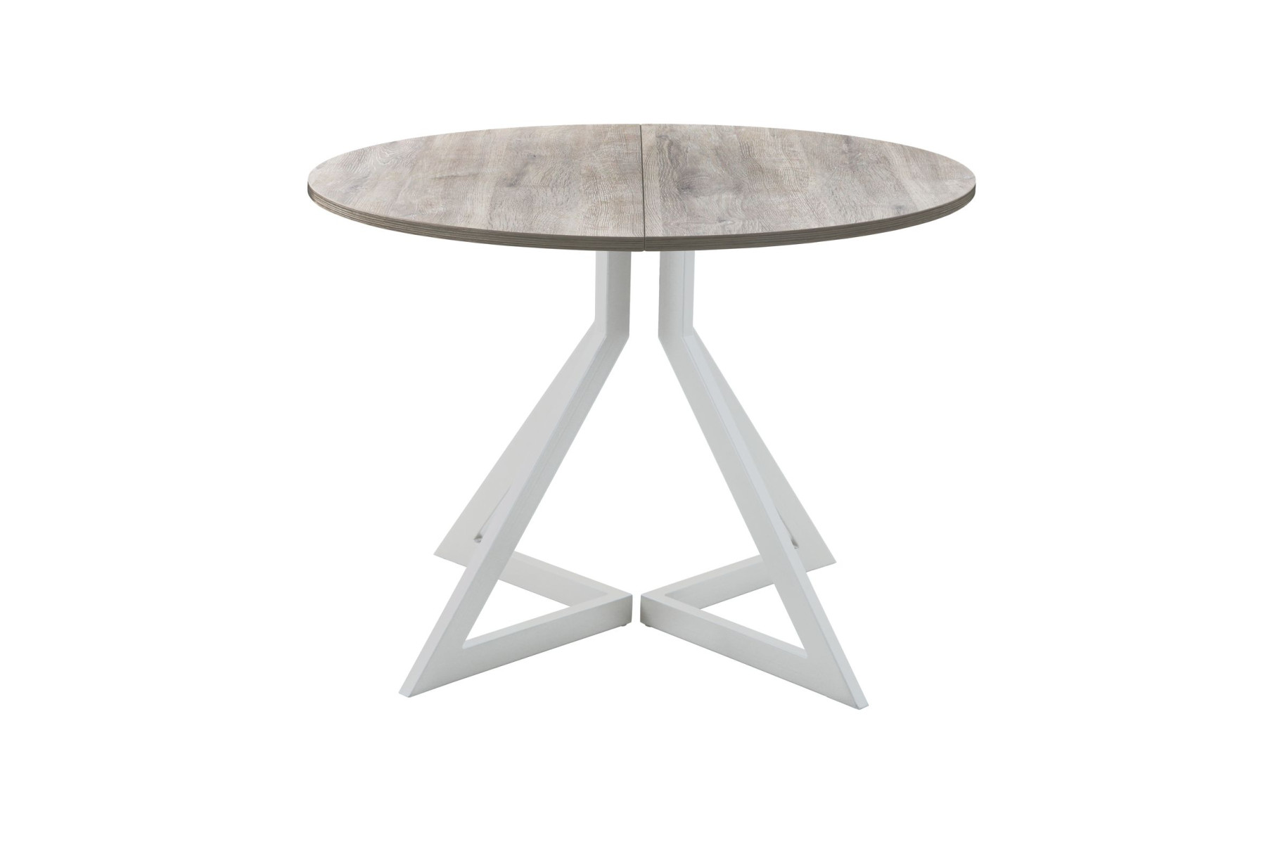 Обеденный стол AMC Elite (серии SLIM) / E20(900) D1 (серебро/Дуб Уайт-Ривер песочно-бежевый)