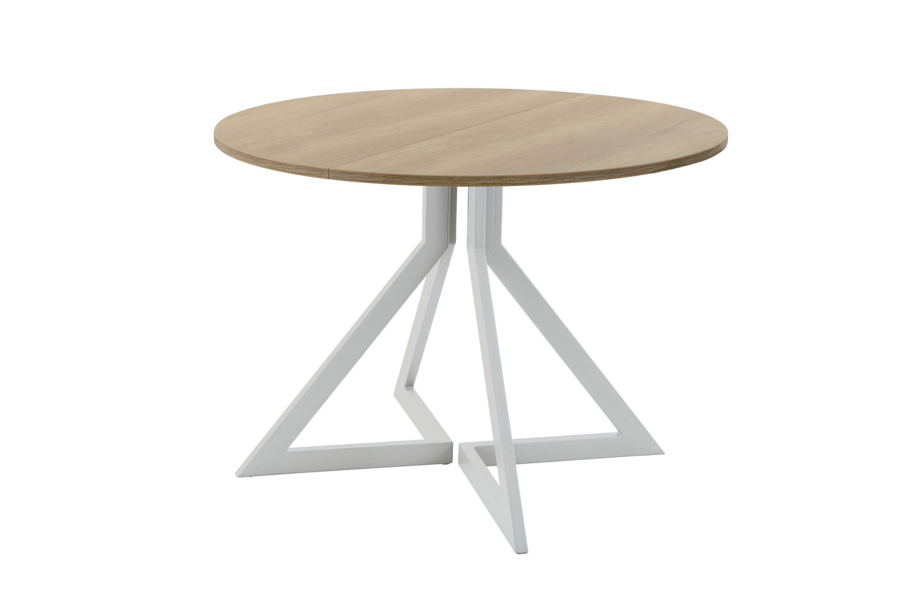 Обеденный стол AMC Elite (серии SLIM) / E20(900) D1 (серебро/Дуб Небраска Натуральный)