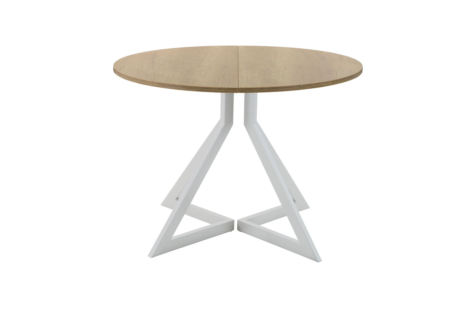 Обеденный стол AMC Elite (серии SLIM) / E20(900) D1 (серебро/Дуб Небраска Натуральный)