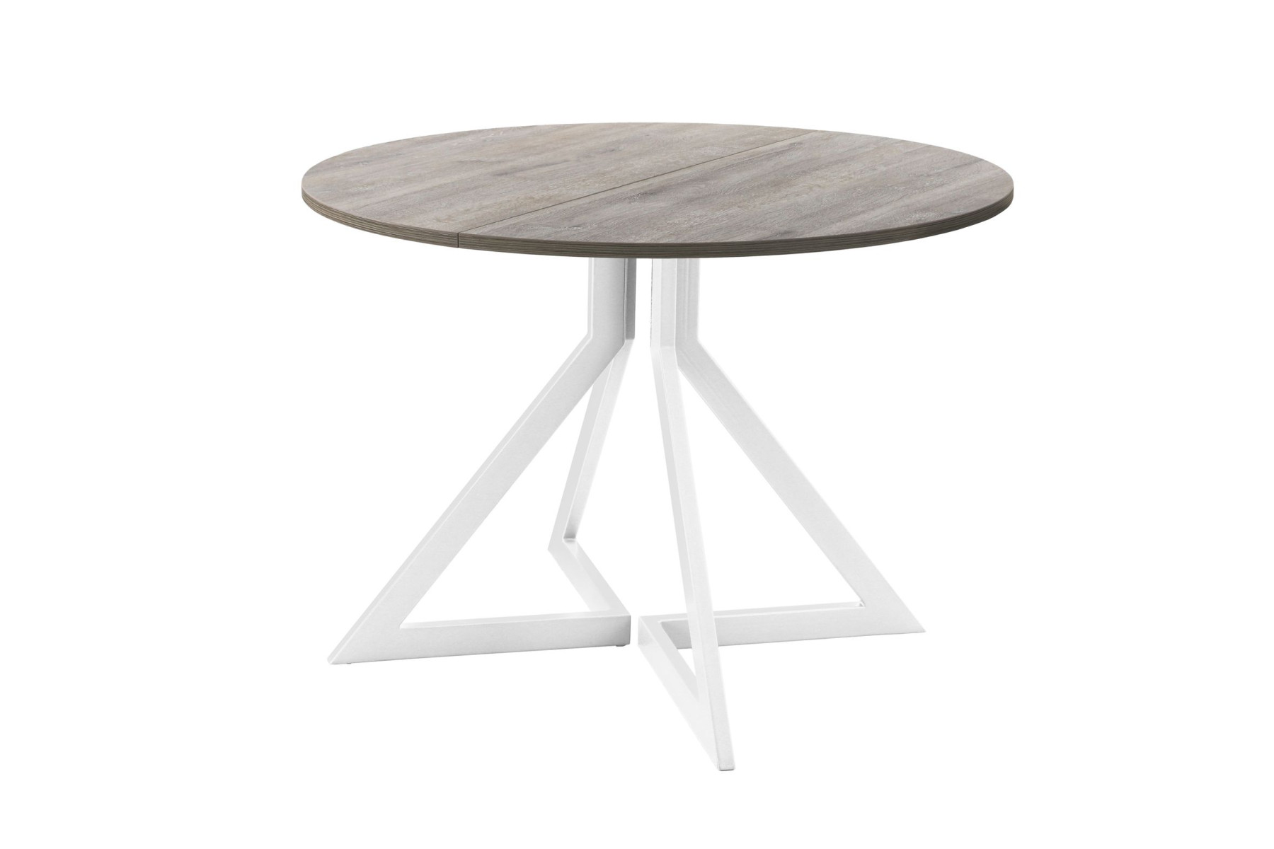 Обеденный стол AMC Elite (серии SLIM) / E20(800) D1 (белый/Дуб Уайт-Ривер песочно-бежевый)