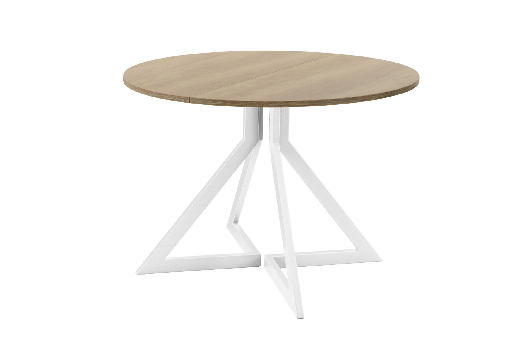 Обеденный стол AMC Elite (серии SLIM) / E20(900) D1 (белый/Дуб Небраска Натуральный)