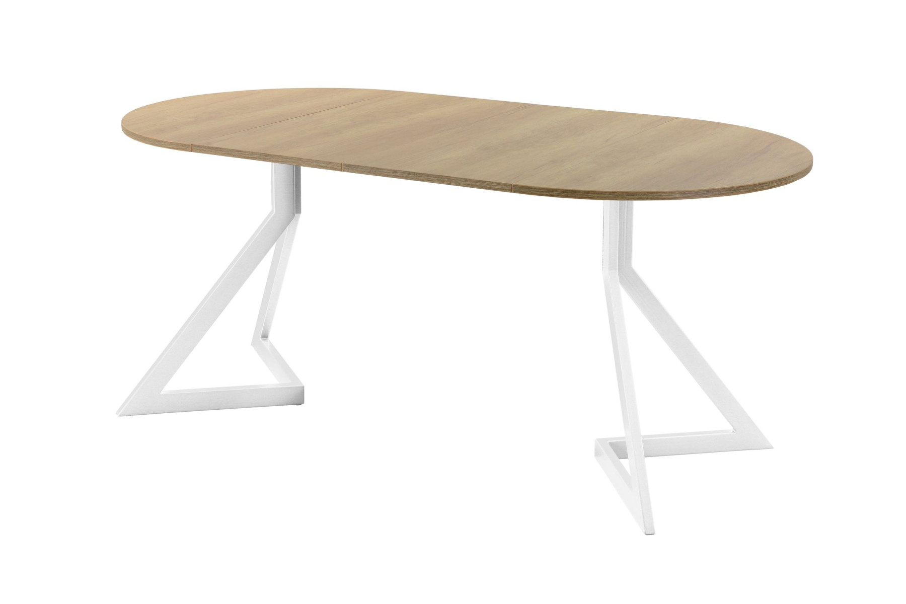 Обеденный стол AMC Elite (серии SLIM) / E20(900) D1 (белый/Дуб Небраска Натуральный)