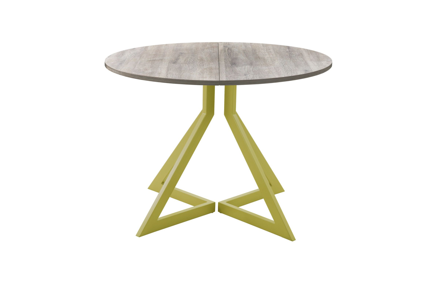 Обеденный стол AMC Elite (серии SLIM) / E20(900) D1 (золото/Дуб Уайт-Ривер песочно-бежевый)