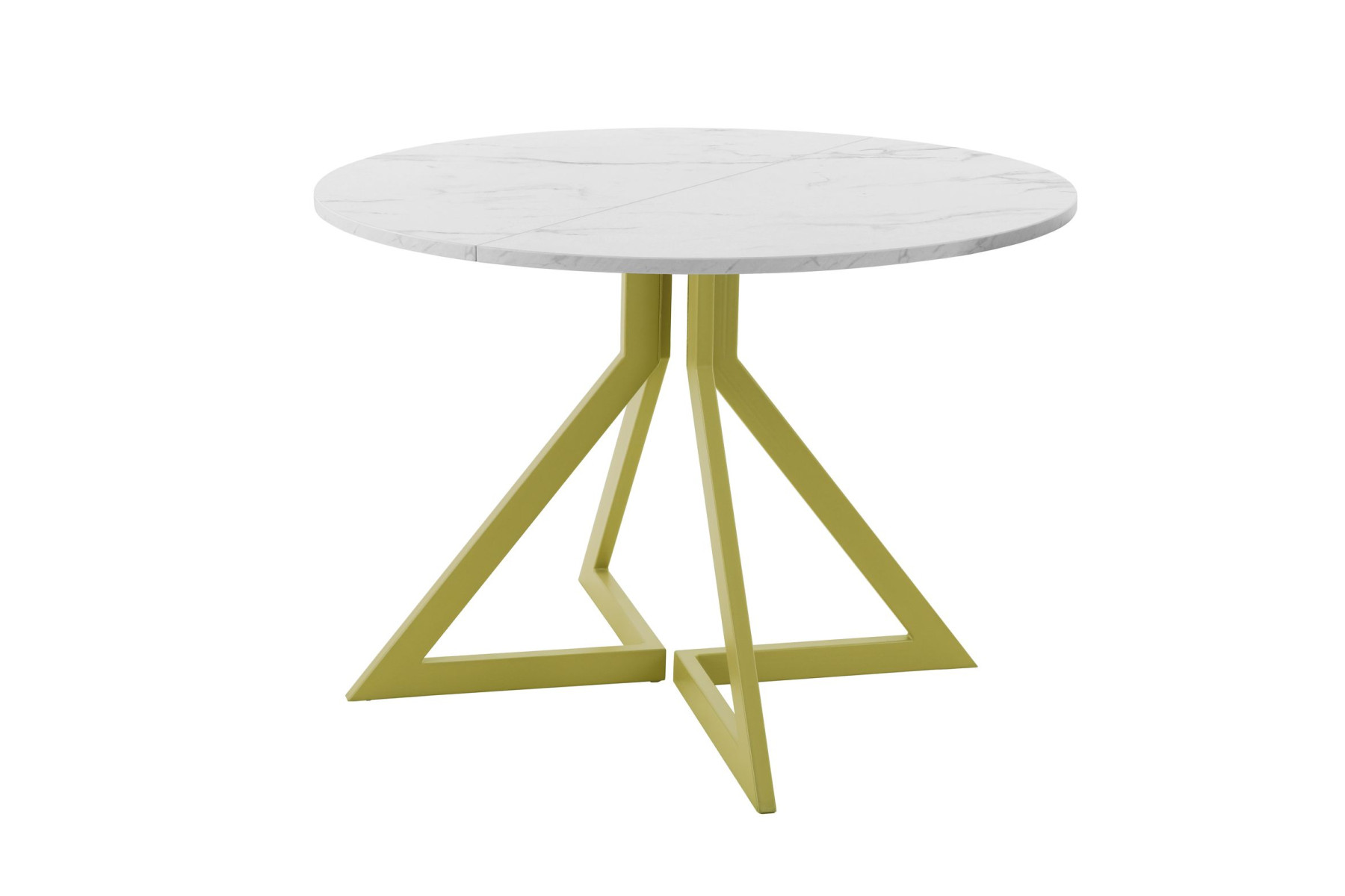 Обеденный стол AMC Elite (серии SLIM) / E20(900) D1 (золото/Мрамор Кристалл)