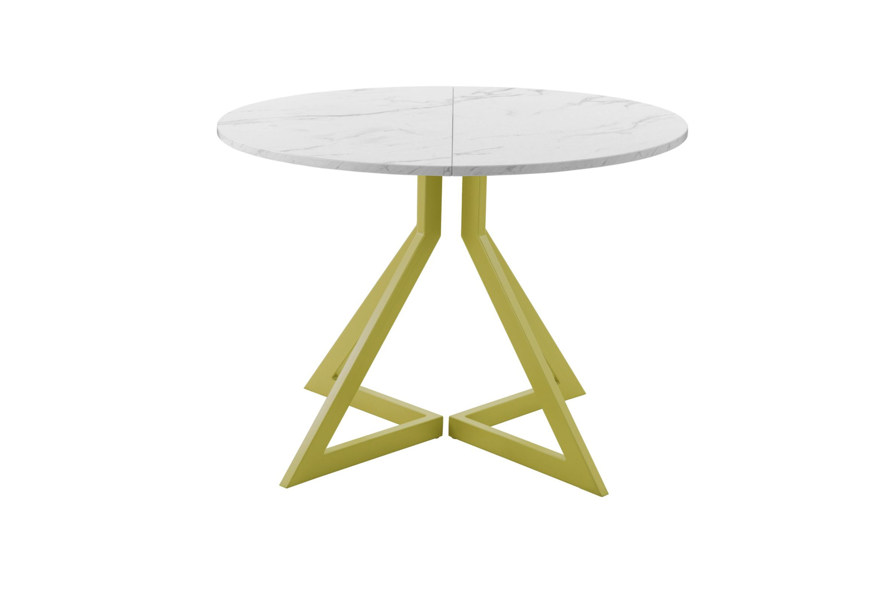 Обеденный стол AMC Elite (серии SLIM) / E20(900) D1 (золото/Мрамор Кристалл)