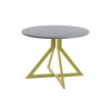 Обеденный стол AMC Elite (серии SLIM) / E20(800) D1 (золото/Бетон Чикаго светло-серый)