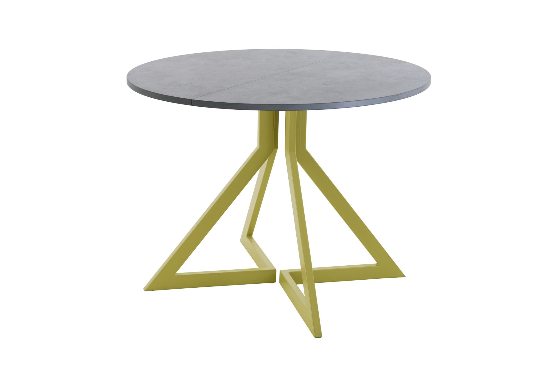 Обеденный стол AMC Elite (серии SLIM) / E20(800) D1 (золото/Бетон Чикаго светло-серый)