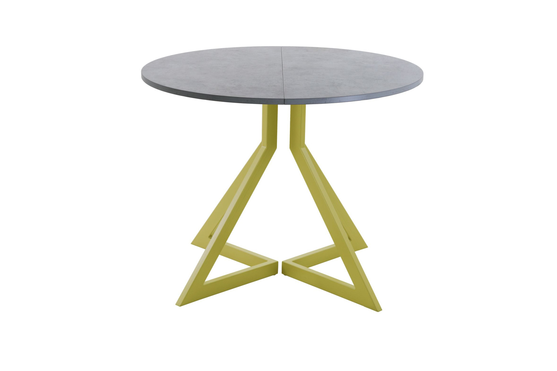 Обеденный стол AMC Elite (серии SLIM) / E20(800) D1 (золото/Бетон Чикаго светло-серый)