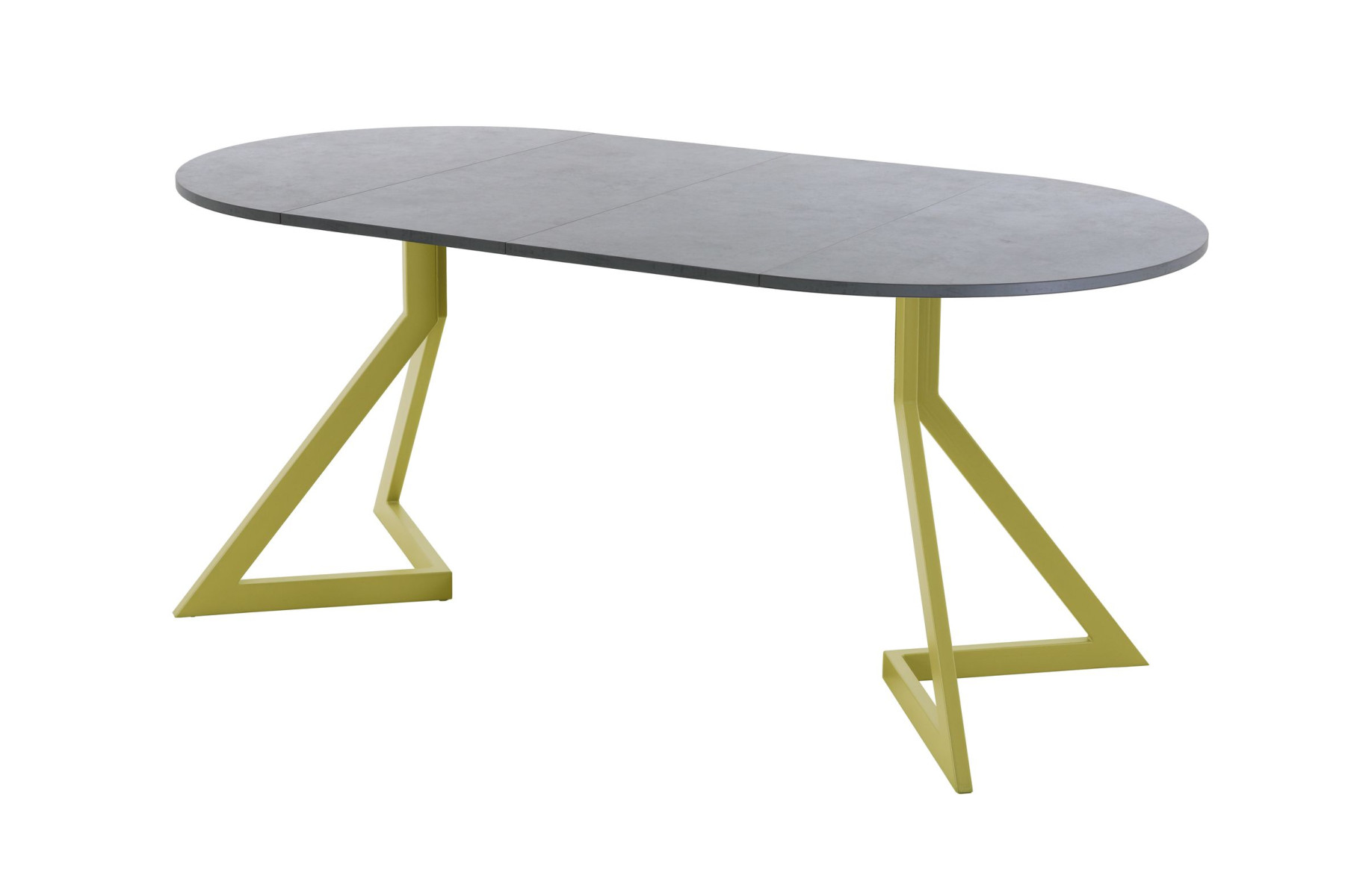 Обеденный стол AMC Elite (серии SLIM) / E20(800) D1 (золото/Бетон Чикаго светло-серый)