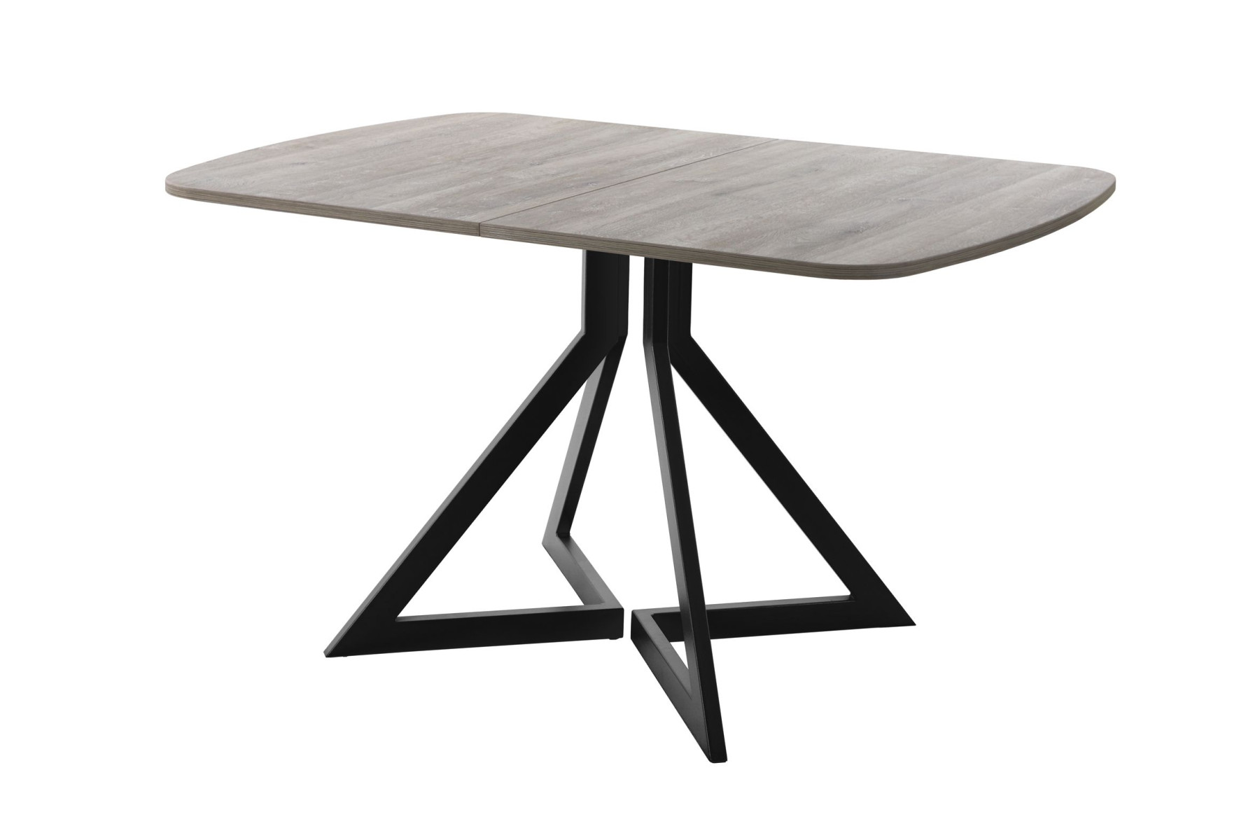 Обеденный стол AMC Elite (серии SLIM) / E20(1200) D2 (черный/Дуб Уайт-Ривер песочно-бежевый)