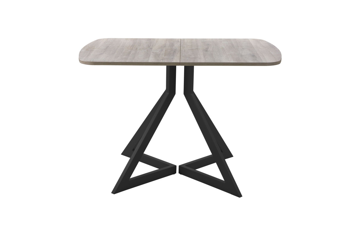 Обеденный стол AMC Elite (серии SLIM) / E20(1200) D2 (черный/Дуб Уайт-Ривер песочно-бежевый)