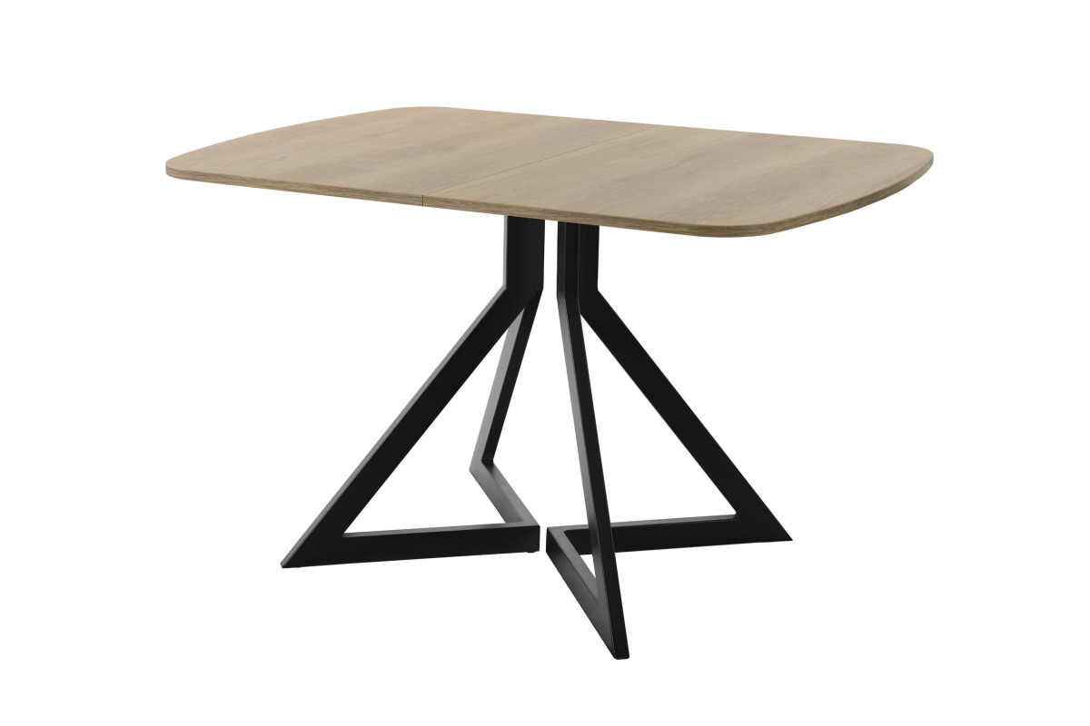 Обеденный стол AMC Elite (серии SLIM) / E20(1100) D2 (черный/Дуб Небраска Натуральный)