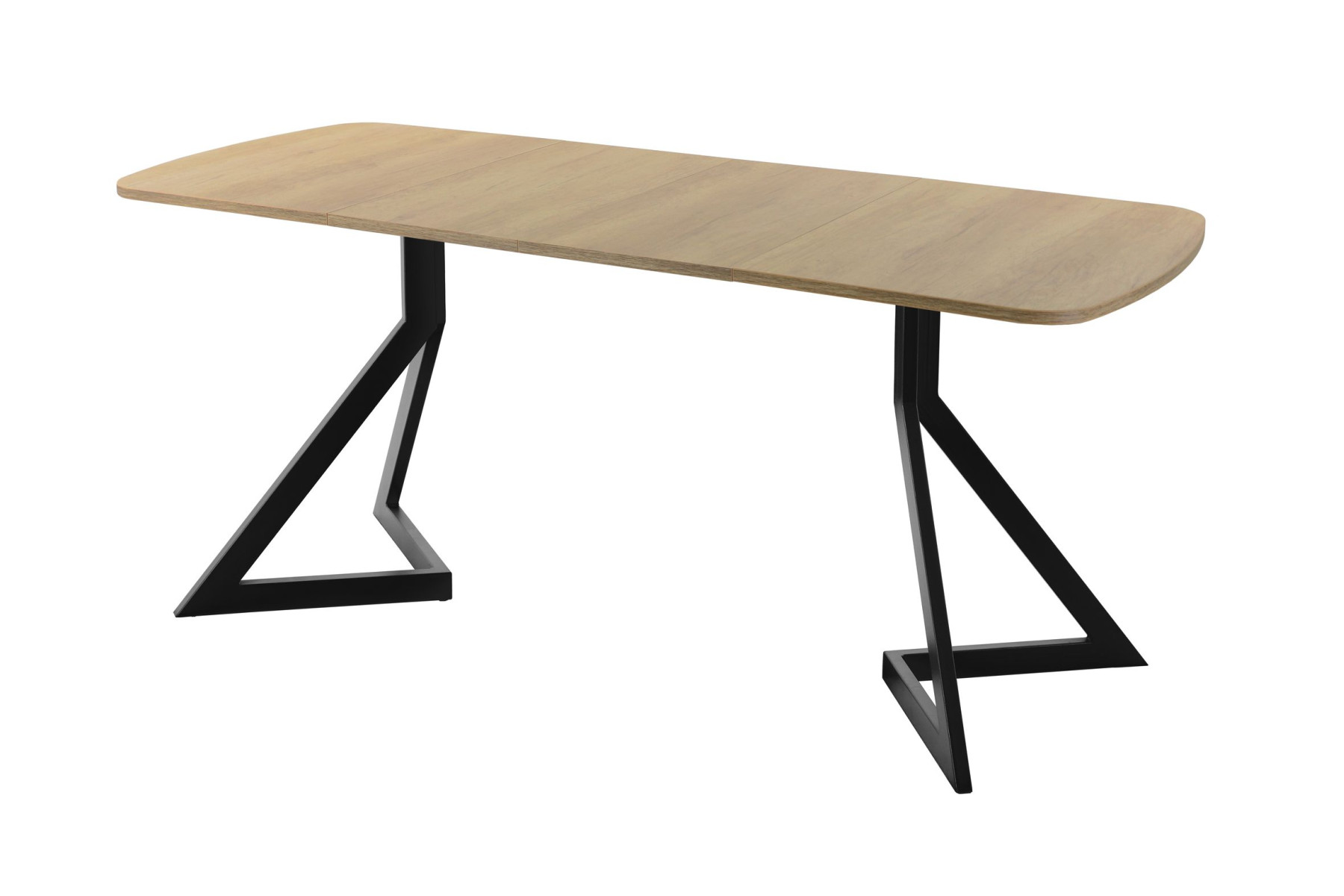 Обеденный стол AMC Elite (серии SLIM) / E20(1100) D2 (черный/Дуб Небраска Натуральный)