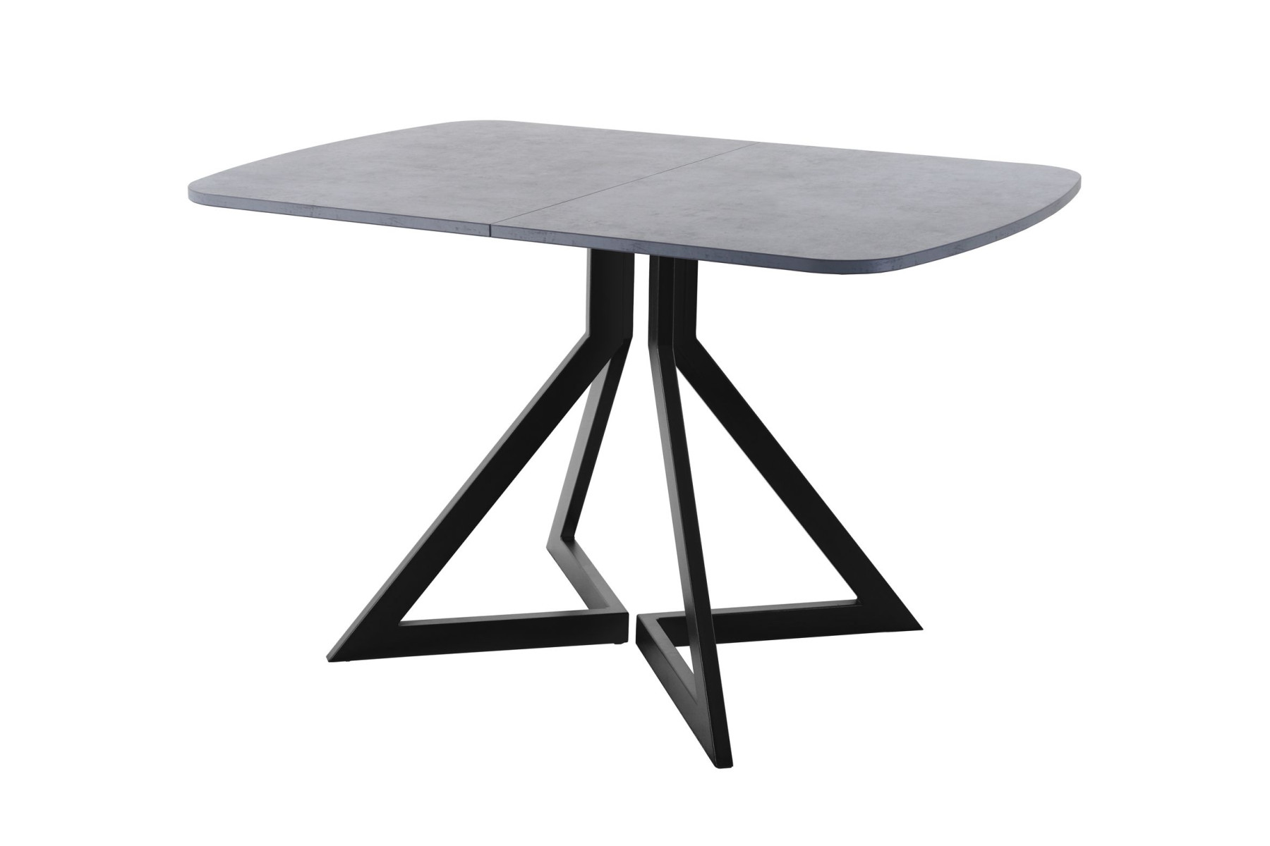 Обеденный стол AMC Elite (серии SLIM) / E20(1200) D2 (черный/Бетон Чикаго светло-серый)